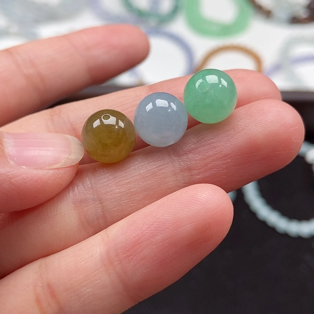 翡翠未镶嵌手串卡10