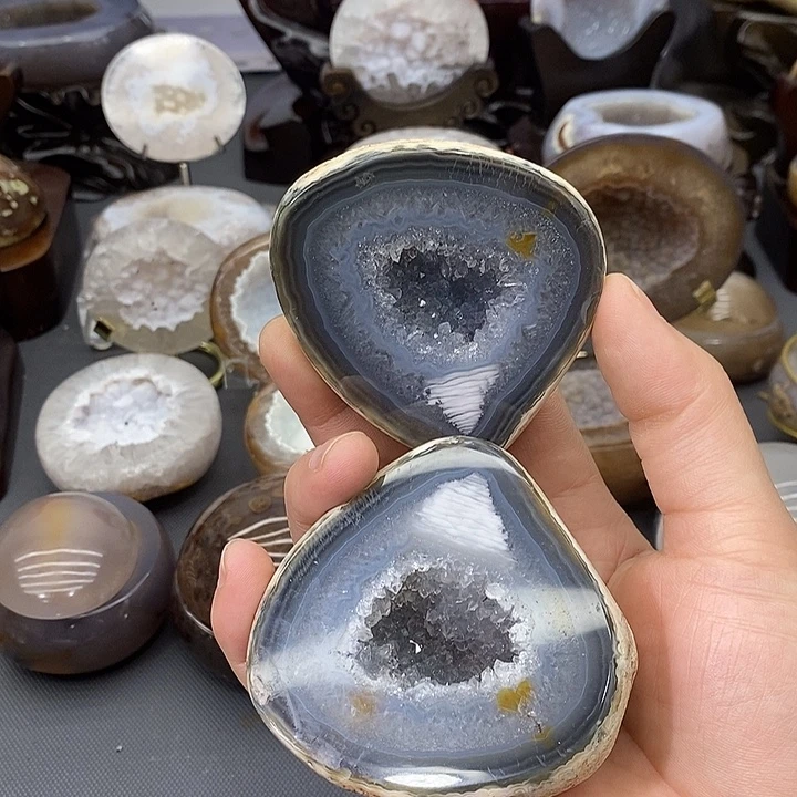 未镶嵌摆件紫晶聚宝盆