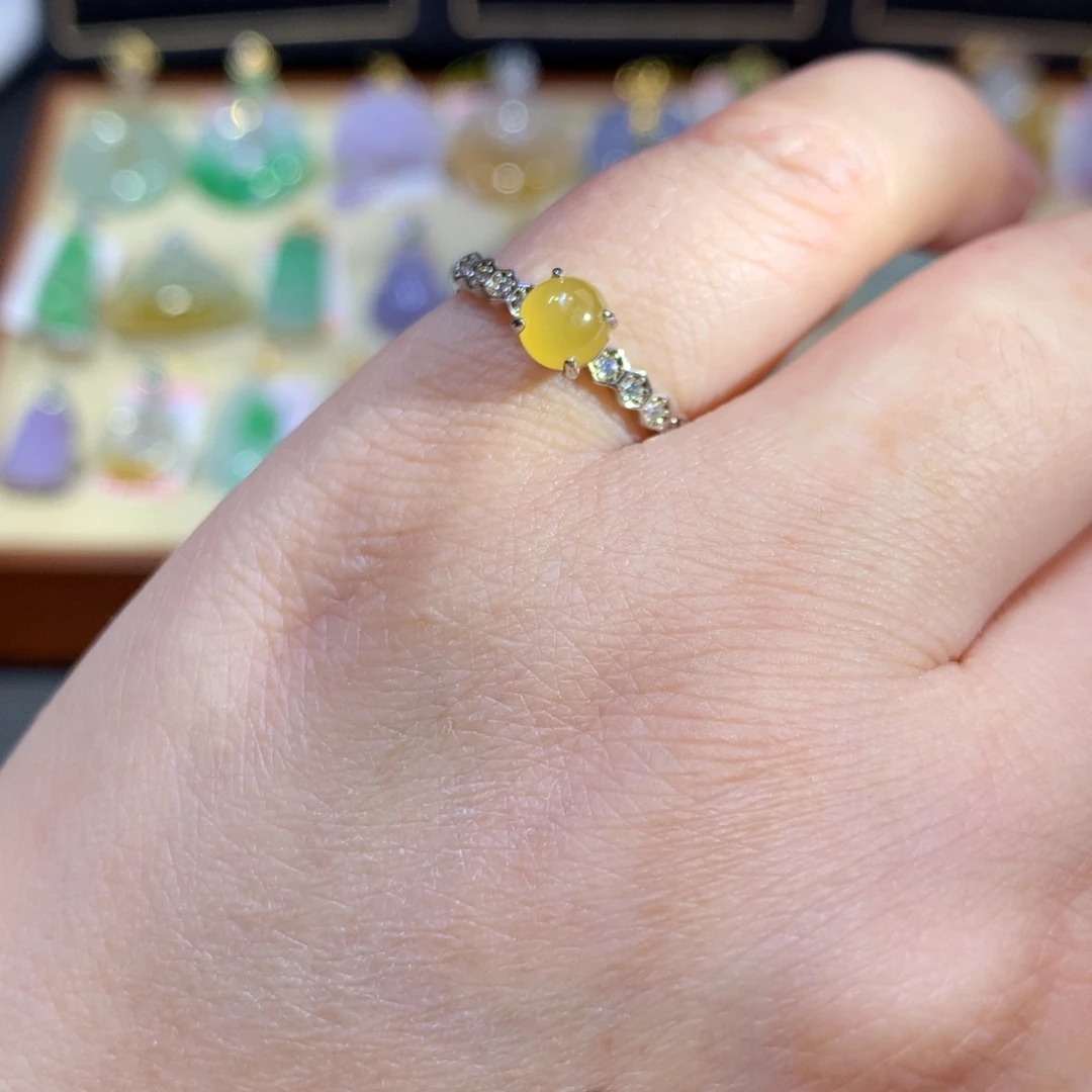 翡翠银S925镶嵌颈饰