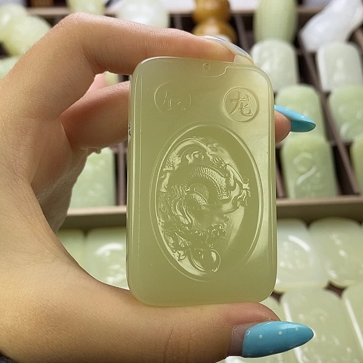 昆仑石双面守护龙