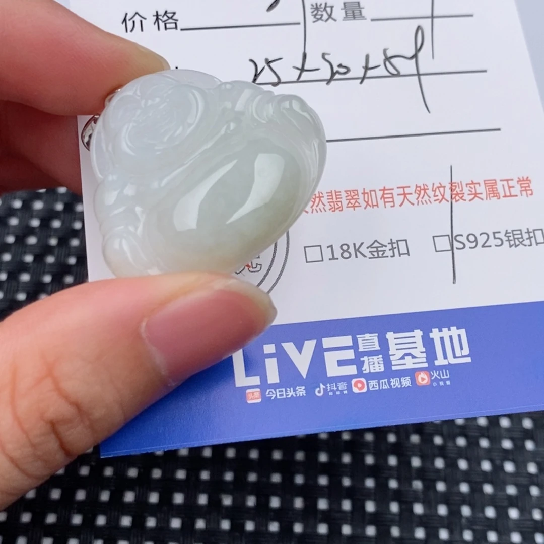 翡翠银S925镶嵌颈饰