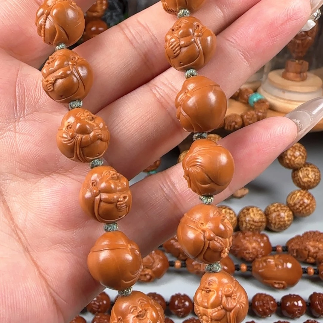 手串/手链橄榄核宽1.3-1.4小籽老树铁核十八弥勒手持