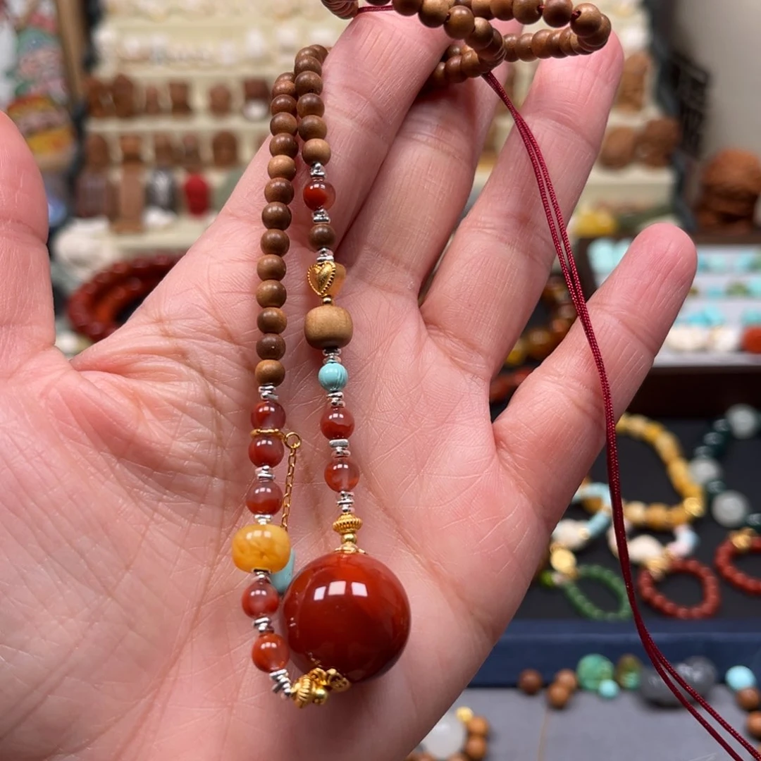 檀香木手串/手链恒**我多圈手串