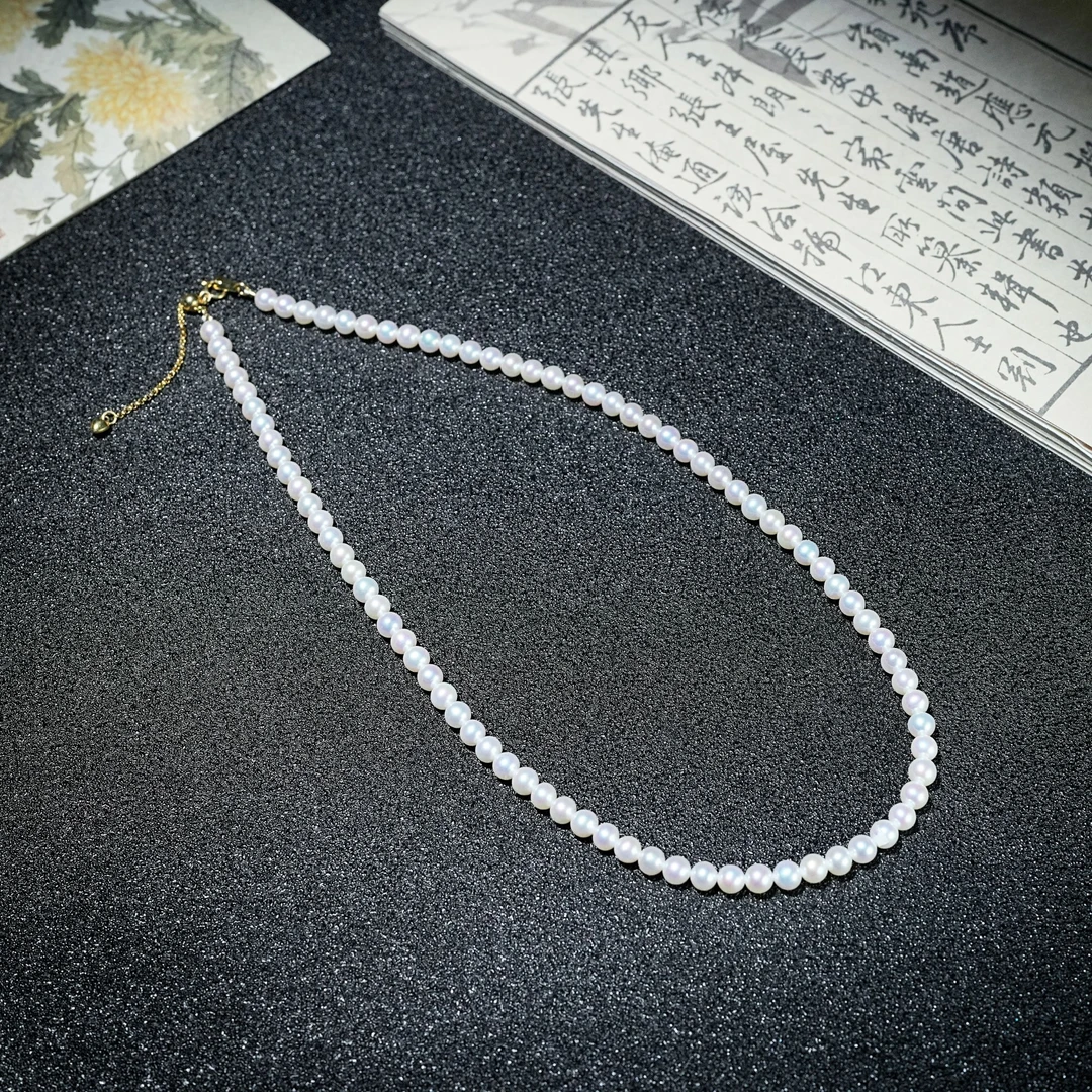 天然珍珠小米珠项链 YC0940030