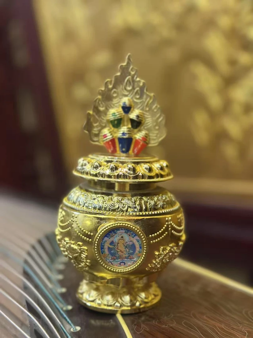 文老师装藏宝瓶摆件