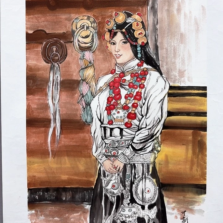 国画亲笔手绘放心去藏