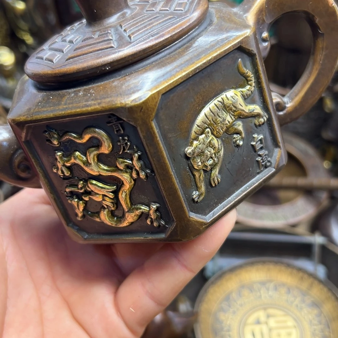 铜摆件欢迎欢迎你