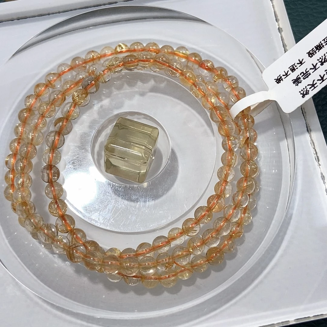 水晶手链未镶嵌?****光金发➕方糖