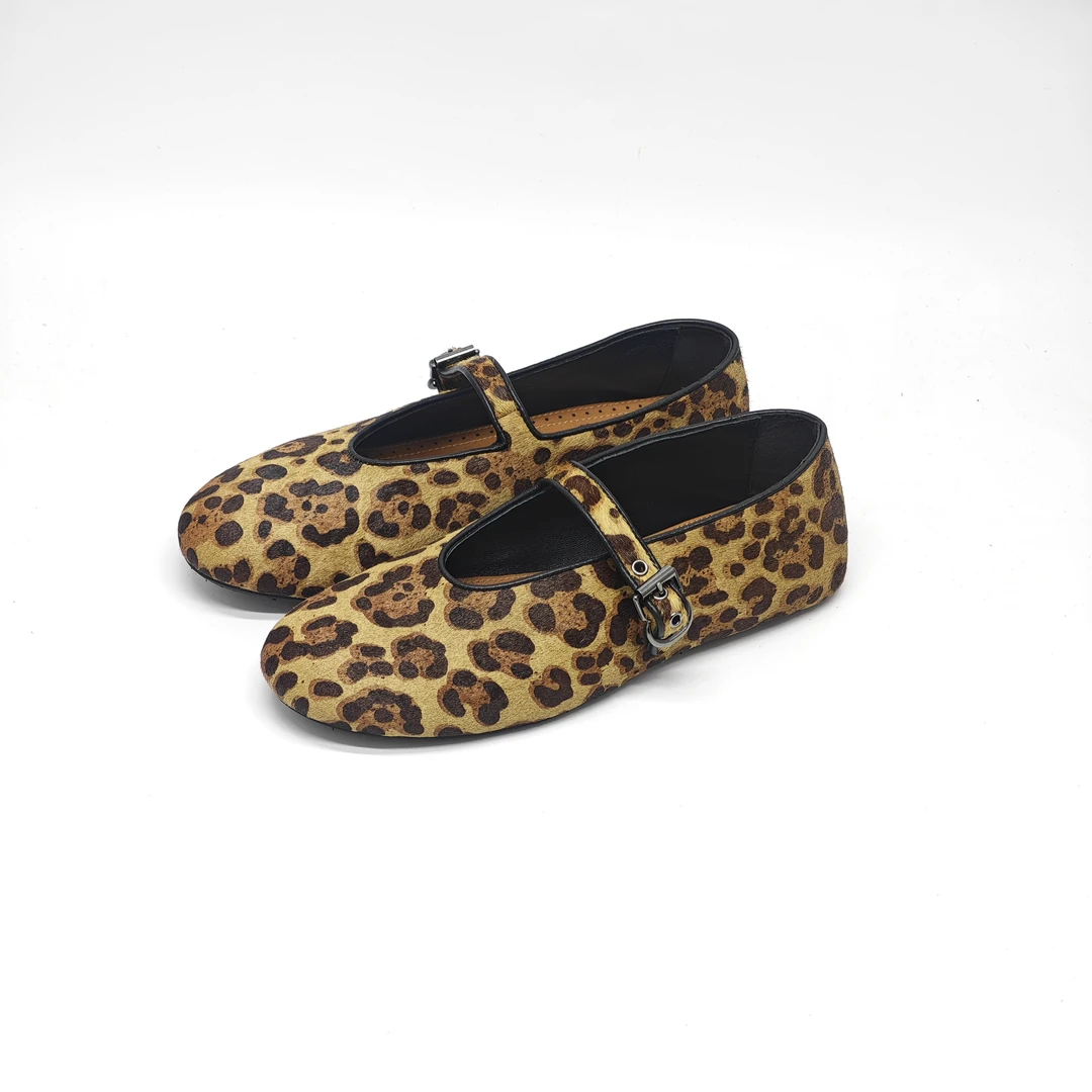 Faroro'染墨‘新款一字扣玛丽珍女鞋