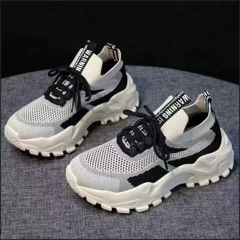 老爹鞋百搭时尚女士浅口休闲鞋网面鞋休闲风情侣单鞋圆头跑步鞋