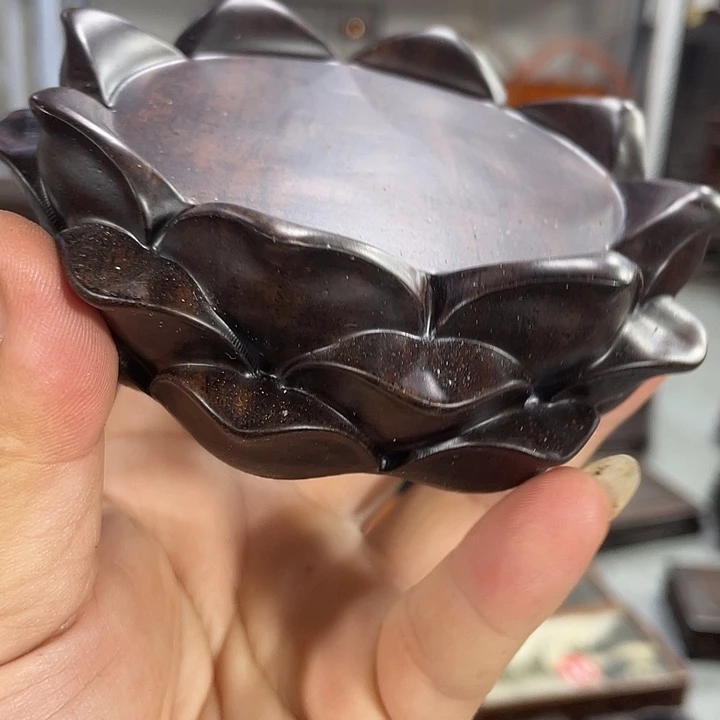 红木底座工艺品紫砂红木底座工艺品8公分
