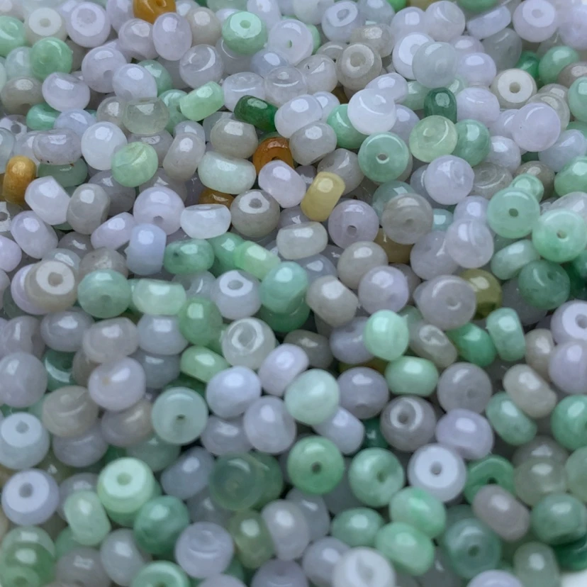 【闪购商品】翡翠手链未镶嵌卡2x4三彩算盘80颗