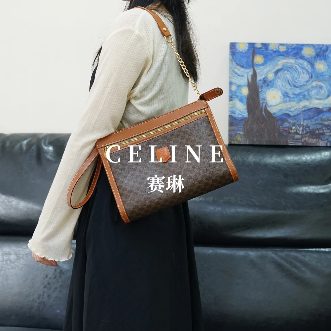95新 Celine/思琳 老花单肩包/ZG12213018/3018