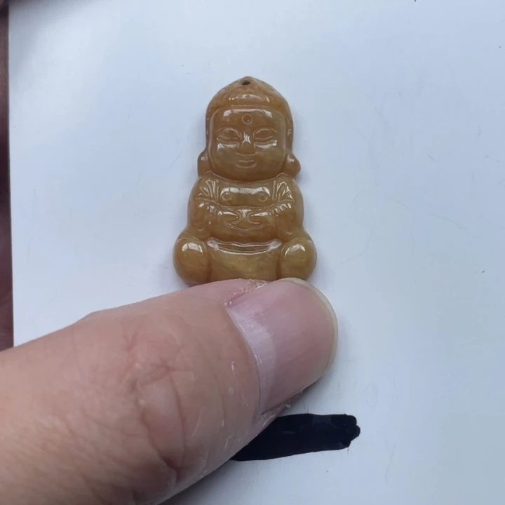 翡翠未镶嵌颈饰Bb佛
