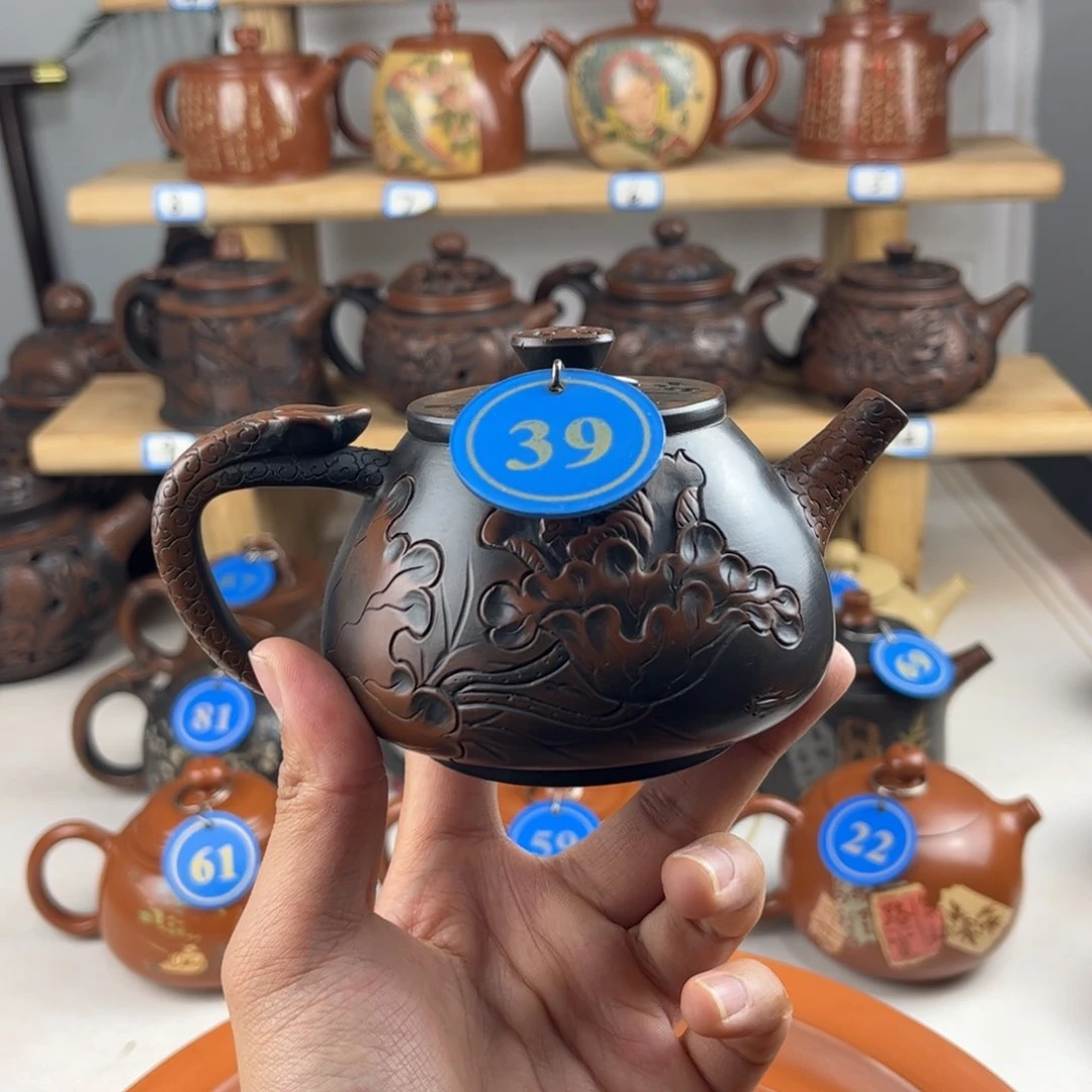 壶230cc 建水紫陶全手工制作，老匠人传承手艺