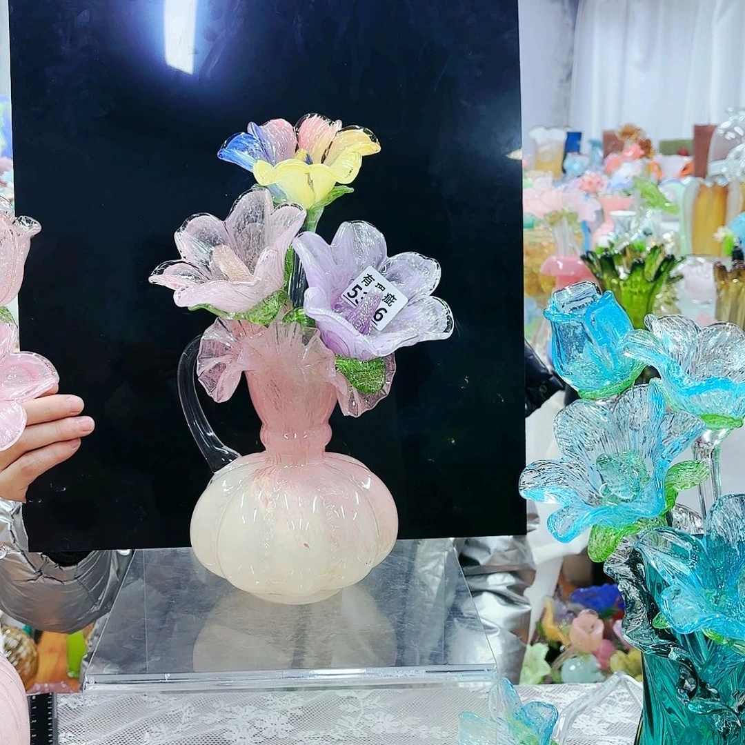 福利不退不换琉璃花瓶艺术品