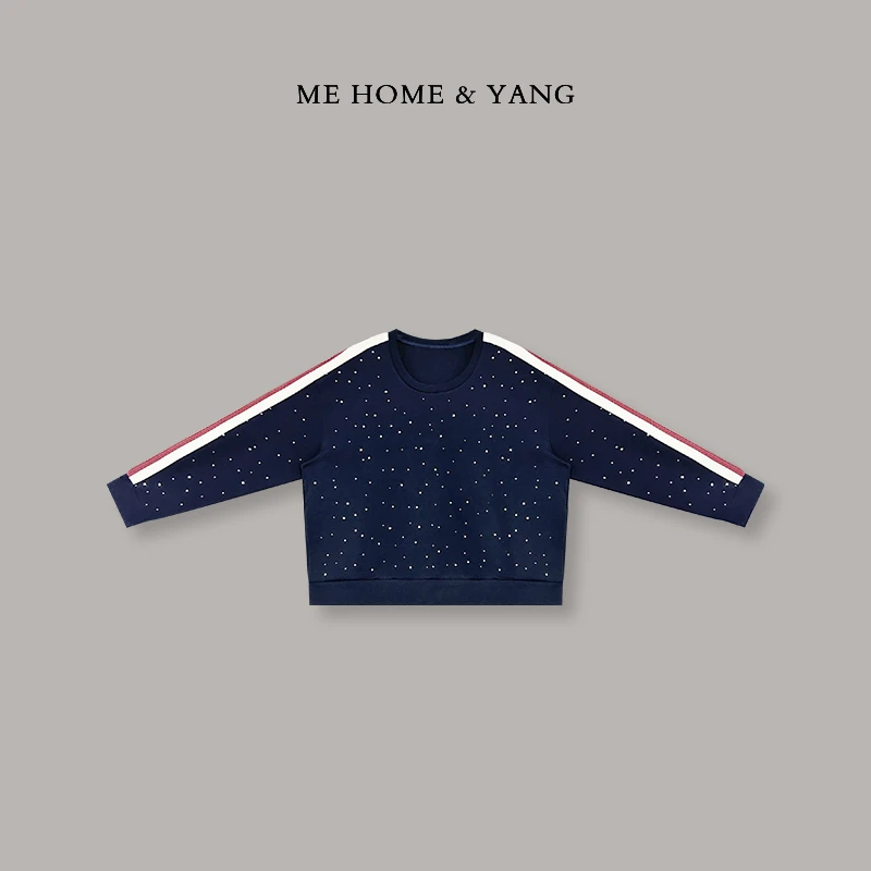 ME【烫钻明线袖卫衣】劝退新款百搭时尚卫衣MEQA0496