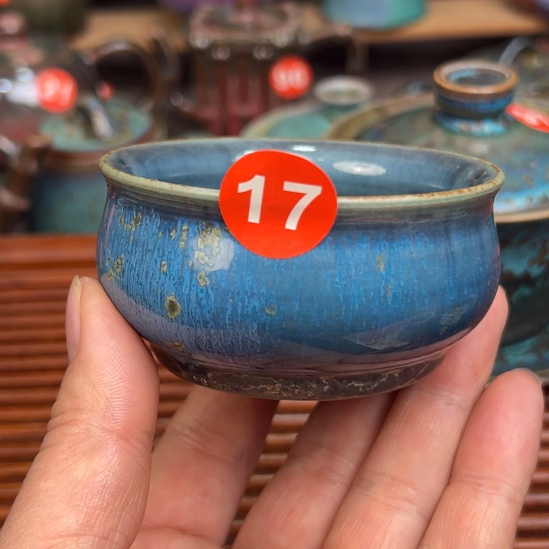 手工制作钧窑茶器