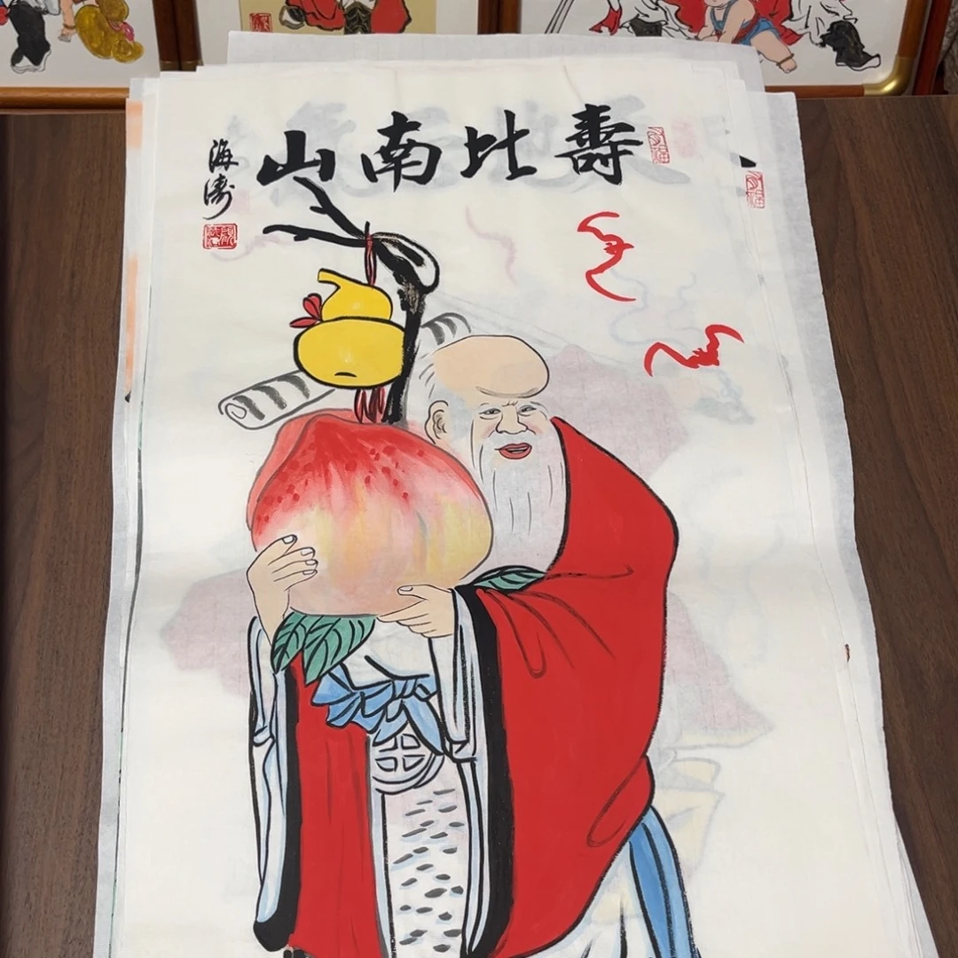 国画纯手绘禅意画作品