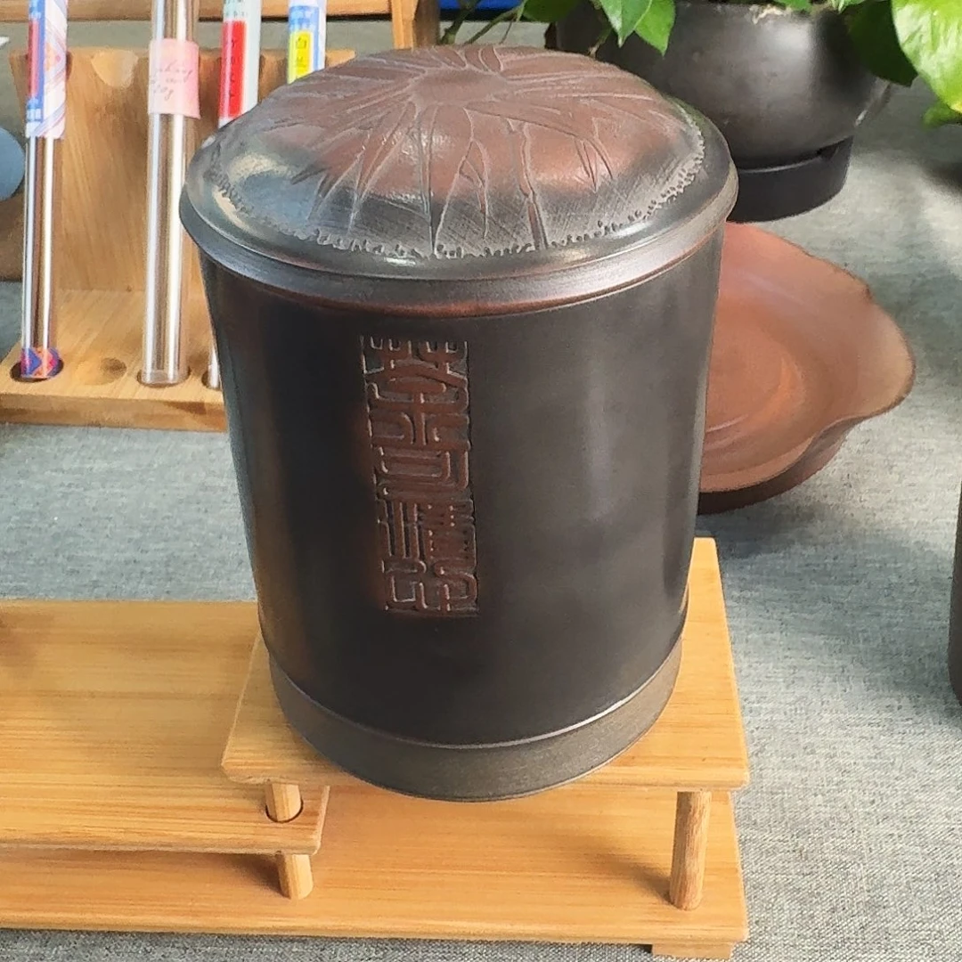 坭兴陶竹节清香罐3-4两装