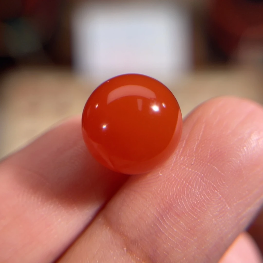 未镶嵌圆珠10.8mm南红玛瑙