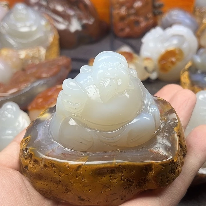 玛瑙/玉髓摆件未镶嵌@**龘
