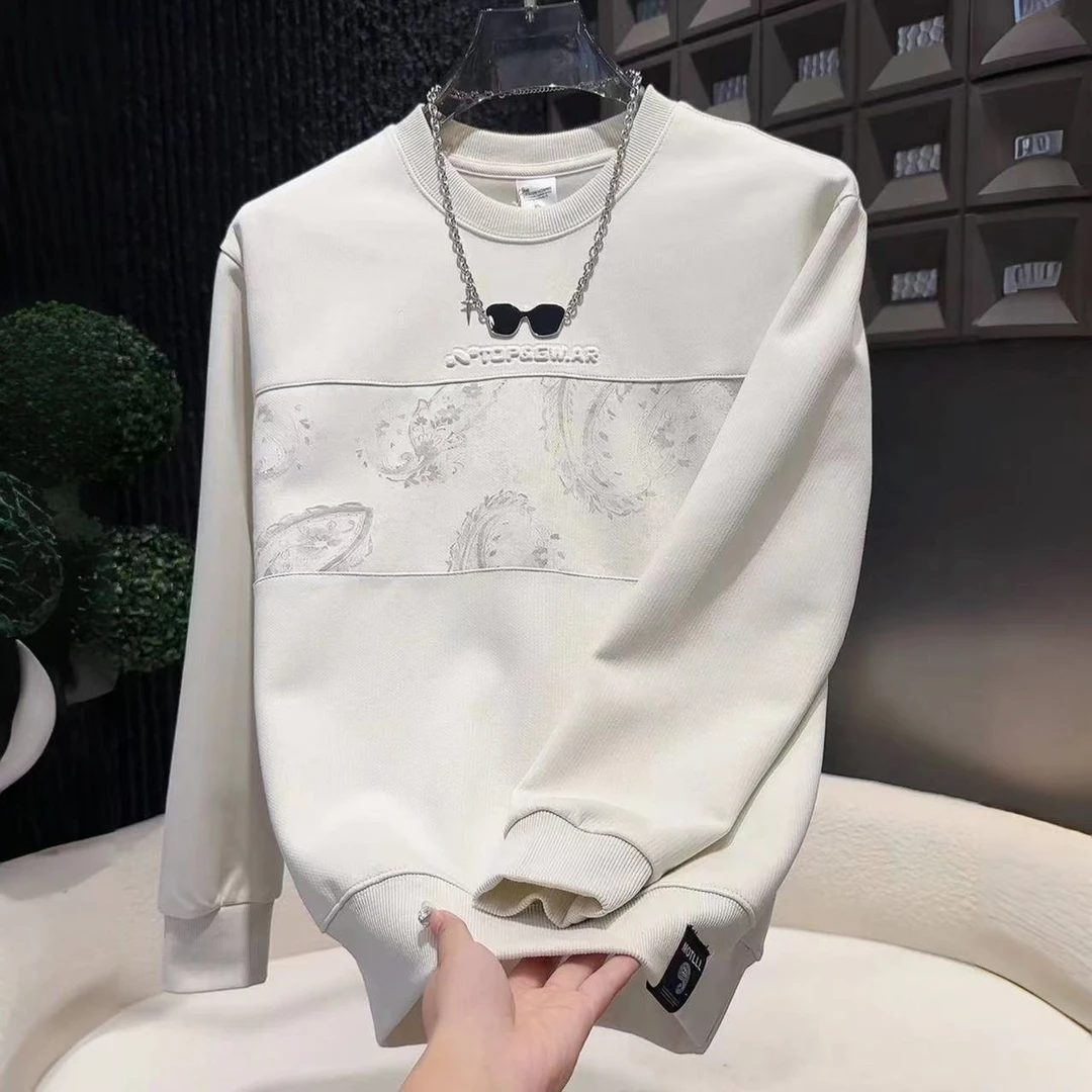 2025新款秋季扎染设计男士时尚潮流休闲卫衣6072