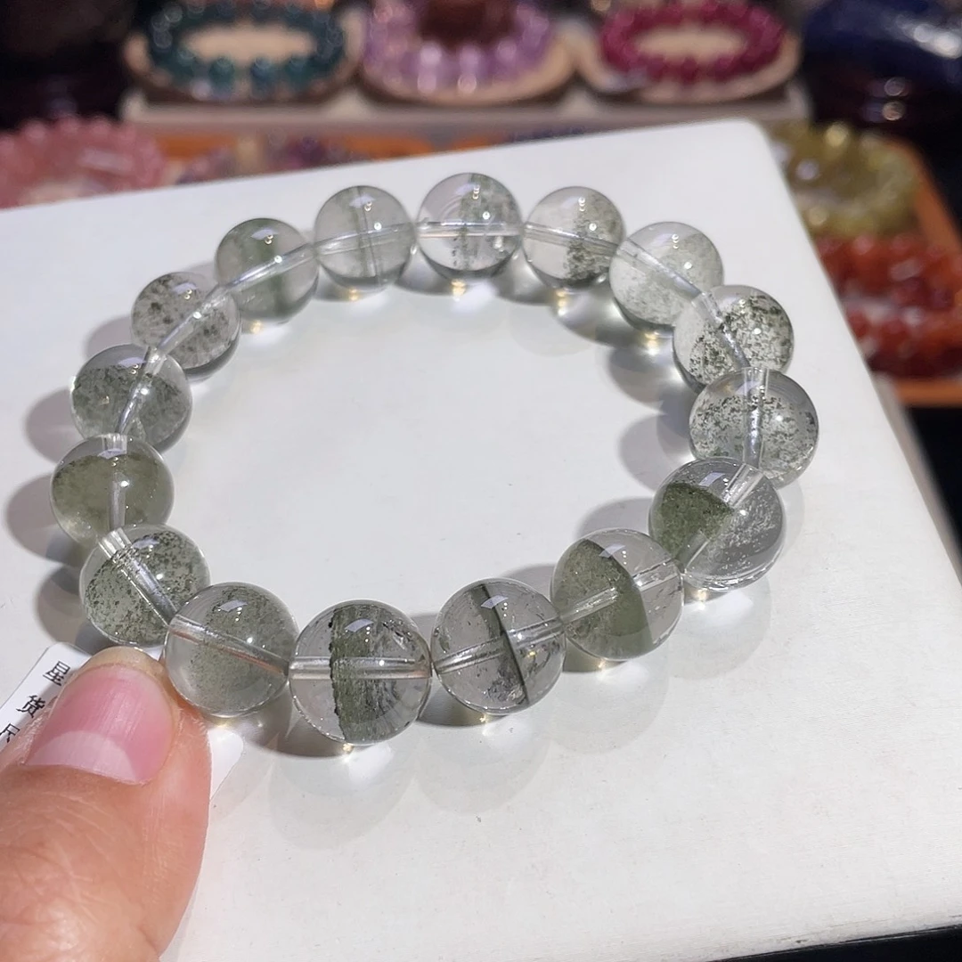 手链水晶未镶嵌星沙绿幽灵13mm