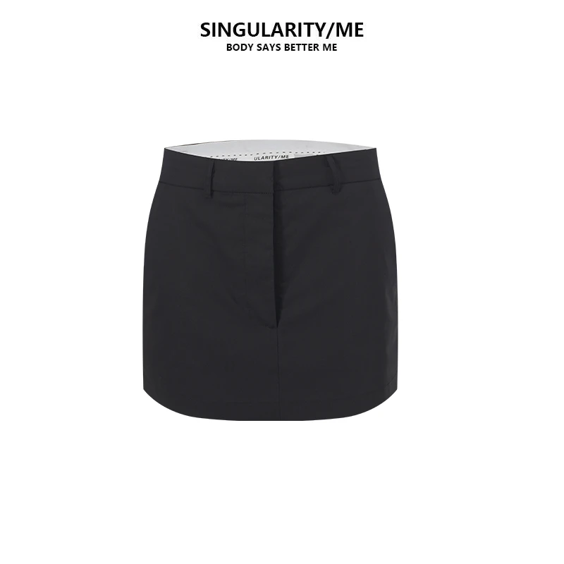 Singularity Me 老钱风法式休闲通勤夏极简显瘦百搭短裙 6A 5006