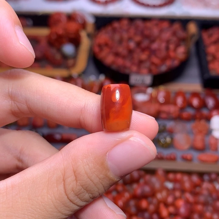 未镶嵌南红南红玛瑙桶珠