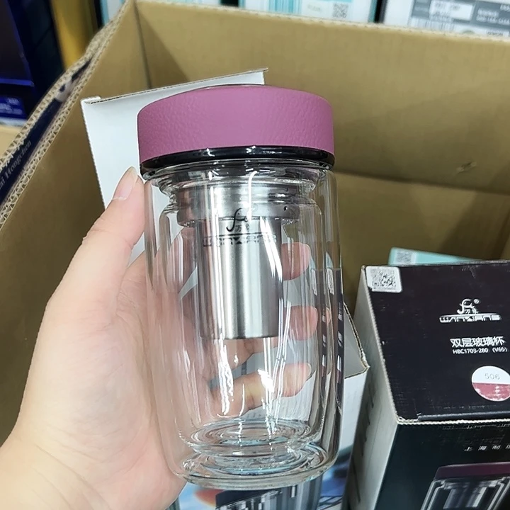 手工艺品琉璃万象双鹅皮纹红色260ｖ65