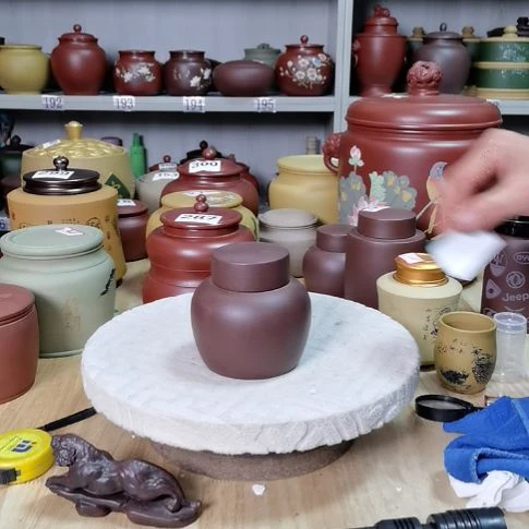 茶叶罐紫砂正品小罐两三两装茶叶罐301