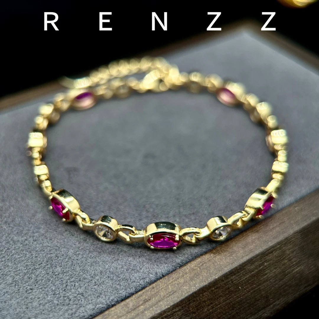 0166【限定手链】高定设计师款高级红宝石手链