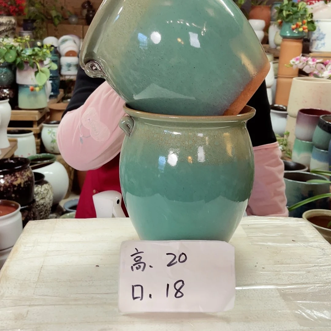 紫砂花盆高度20口径18