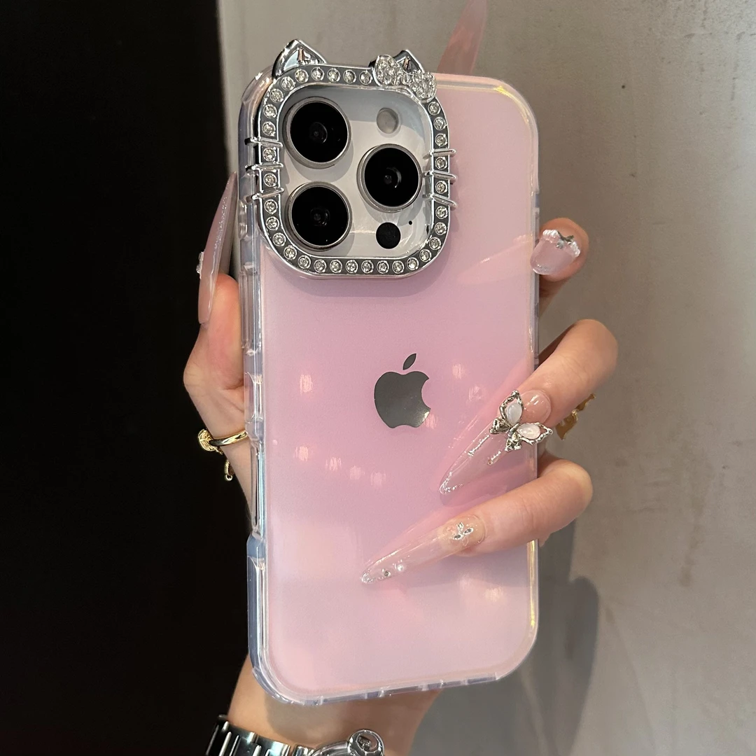 新款高颜值镭射果冻适用苹果17promax手机壳iPhone16圆边15防摔14