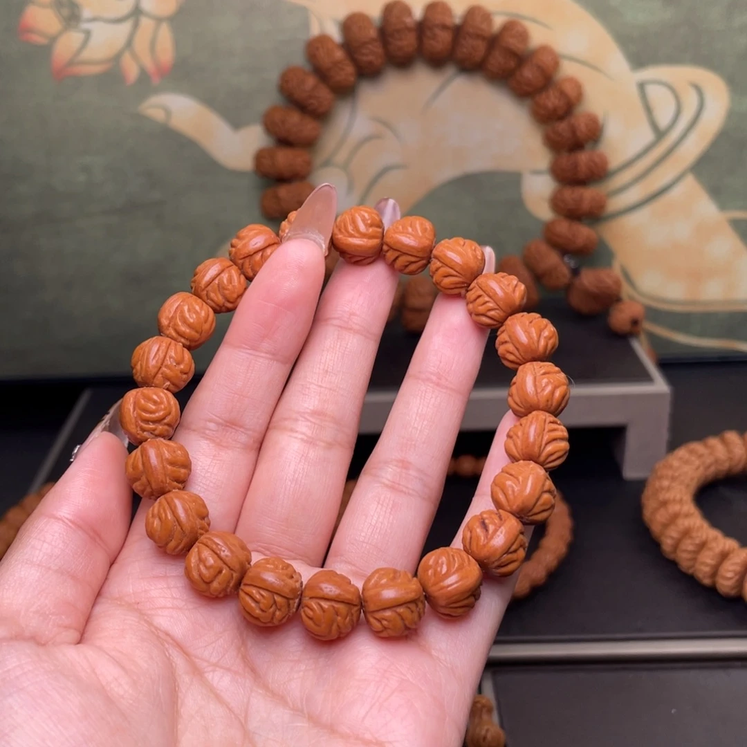 吊坠桃核12金蟾纹