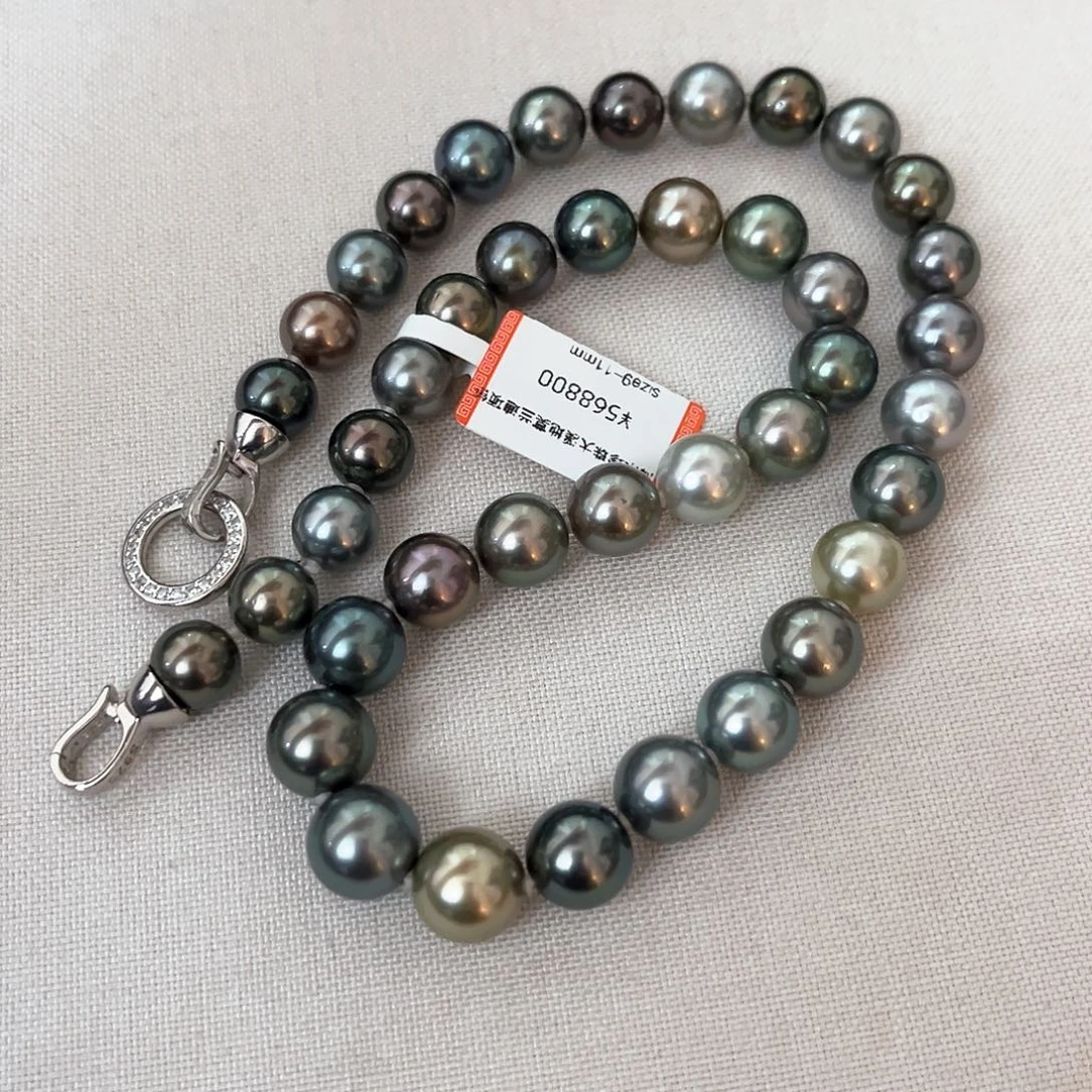 海水珍珠颈饰未镶嵌莫兰迪9-11