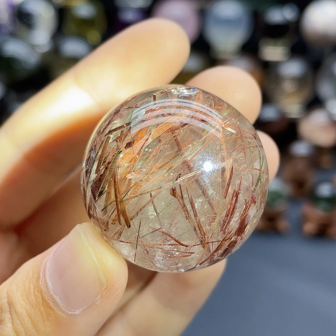 未镶嵌珠宝半成品水晶天然水晶33.8mm