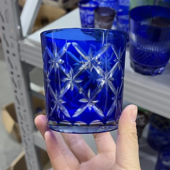 手柄款水晶玻璃微瑕一个