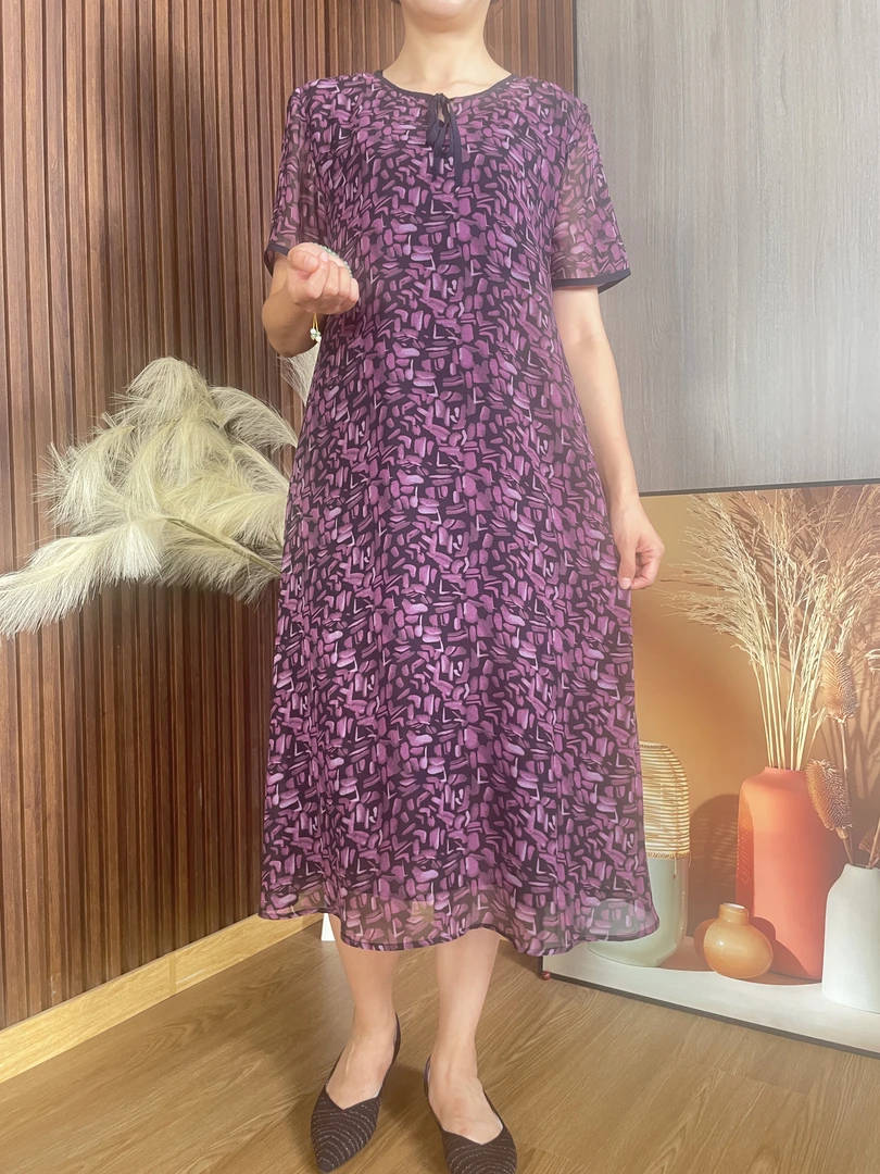 2025夏季连衣裙女短袖大码原创宽松休闲