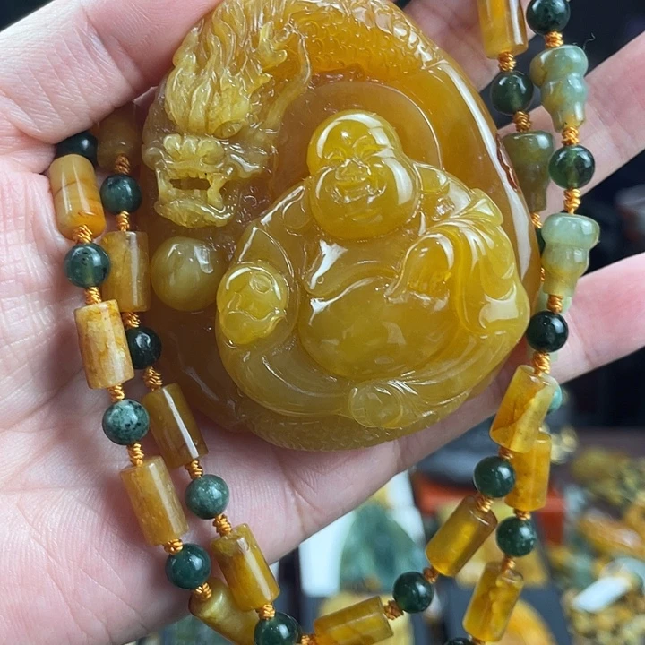 未镶嵌蛇纹石玉颈饰