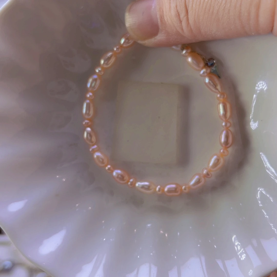 淡水珍珠手绳合金