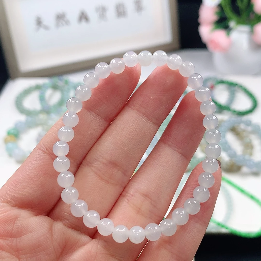 翡翠未镶嵌手链5.3mm