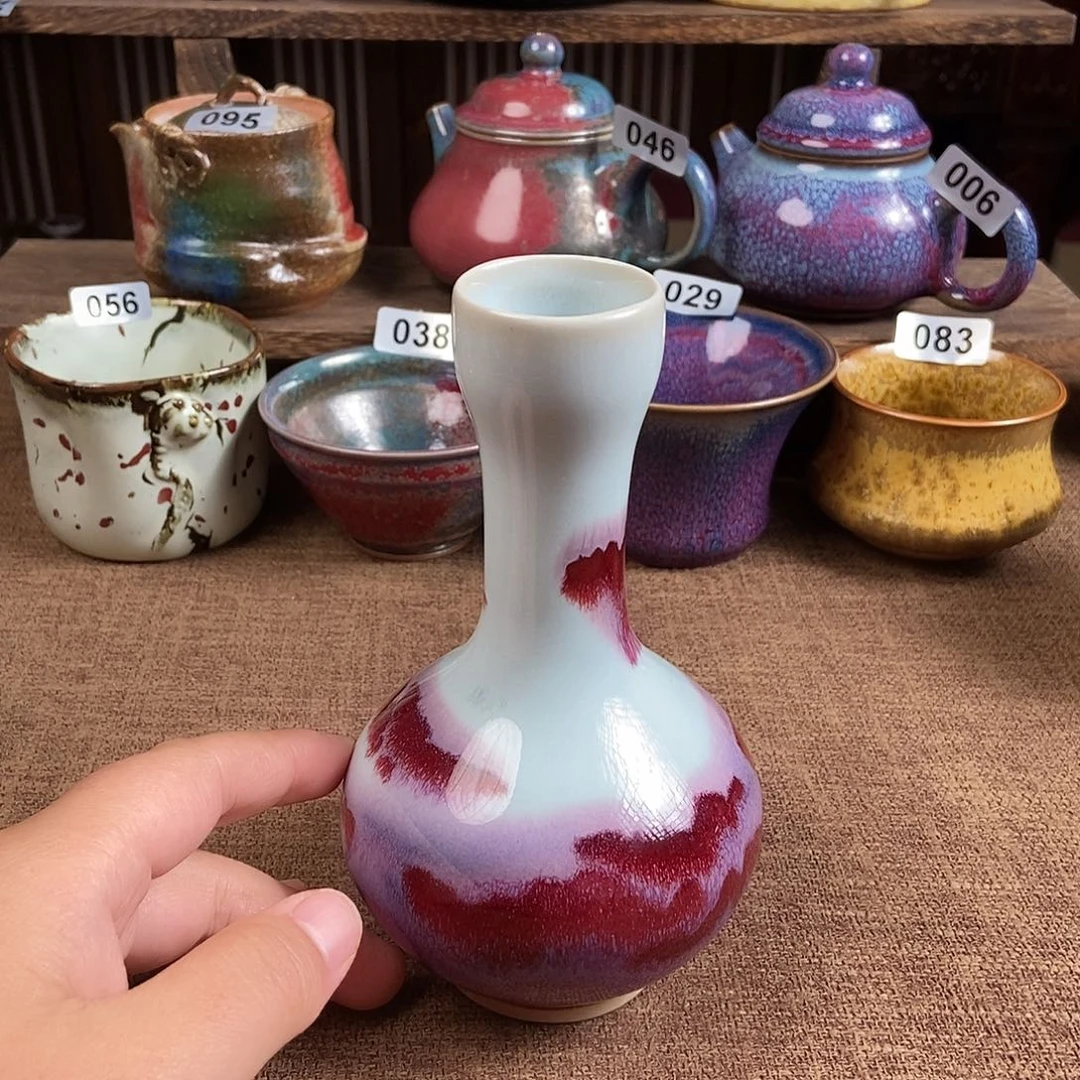 瓷片钧瓷茶壶茶具