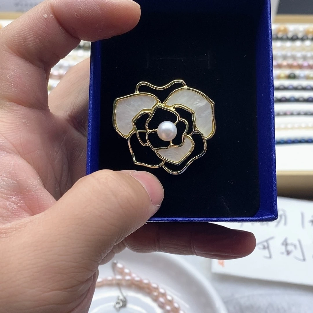 海水珍珠颈饰银S925镶嵌