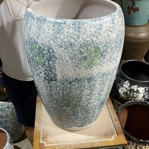紫砂花盆口26高度41青花88888
