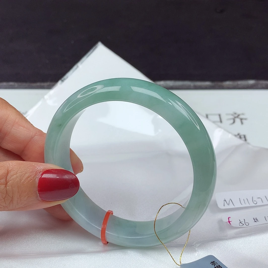 翡翠手镯未镶嵌56圈1671