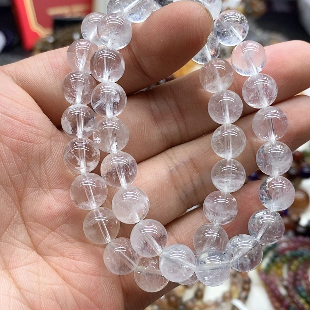 水晶手串未镶嵌多样性发货发一条