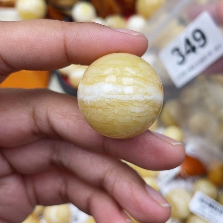 困***蜜蜡未镶嵌珠宝奇石粉26.5虎皮