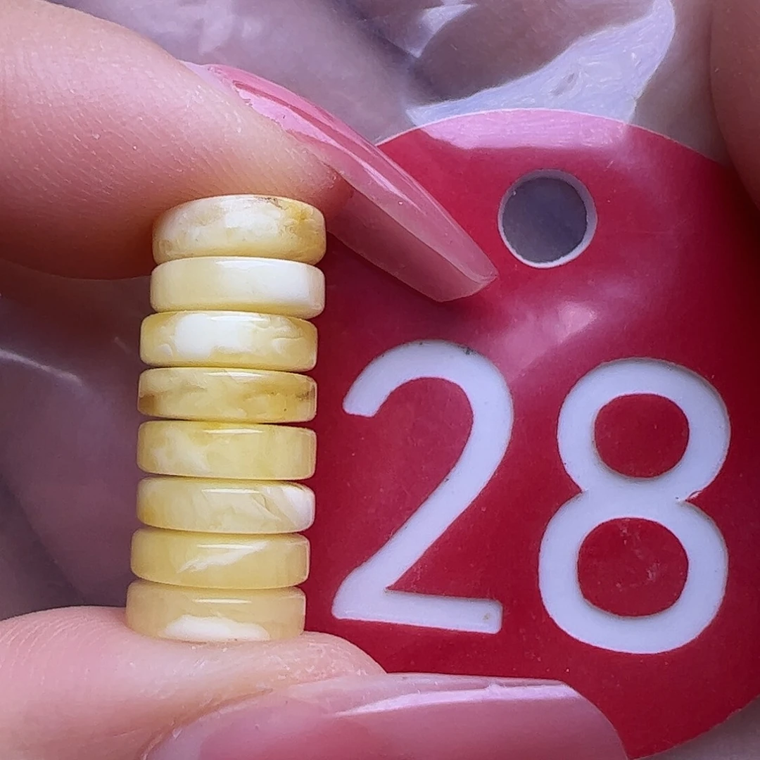 蜜蜡未镶嵌珠宝奇石8mm精工隔片
